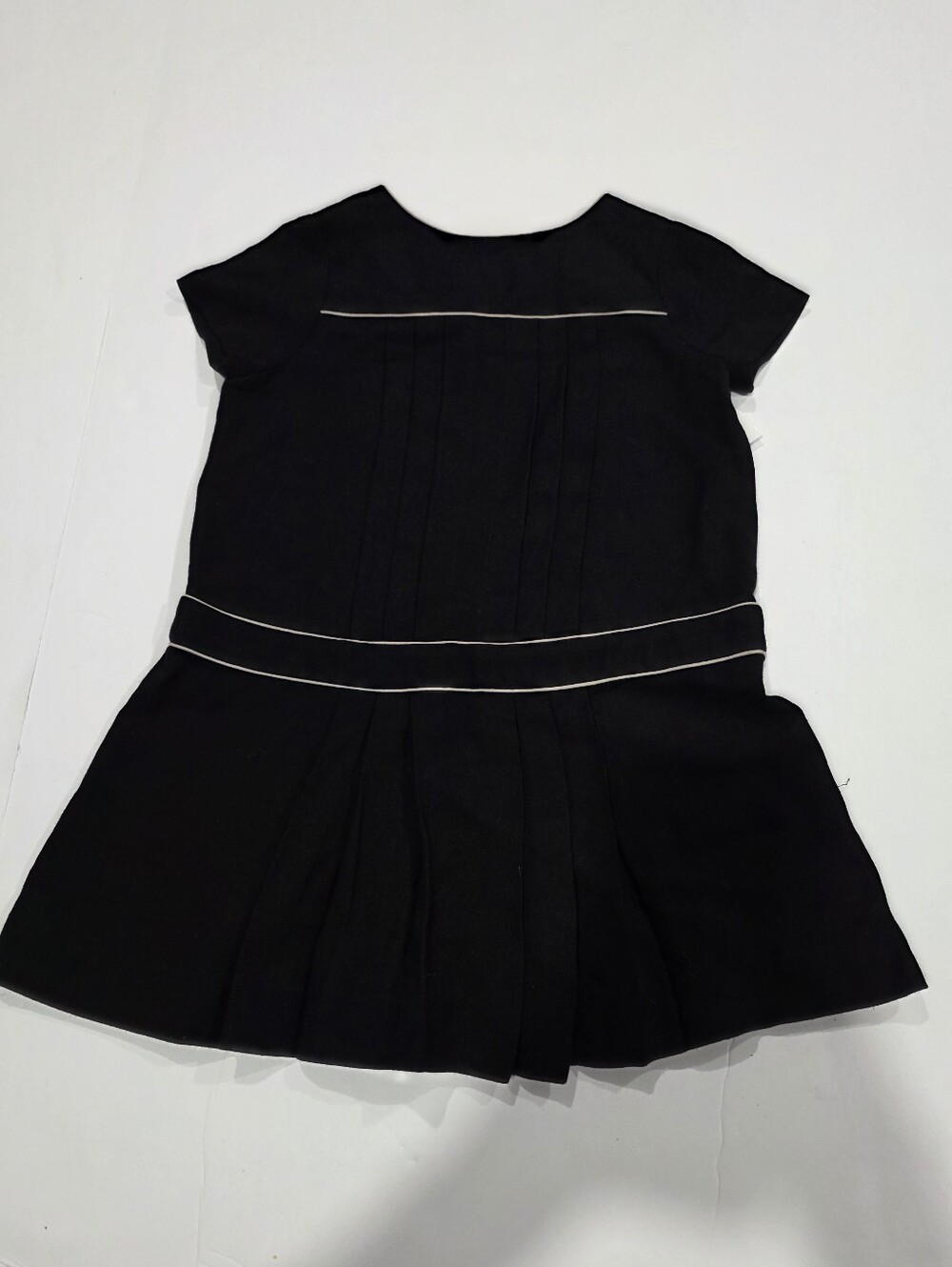 Bonpoint Black Dress with White Trim Size 4 Girls - Picture 2 of 10